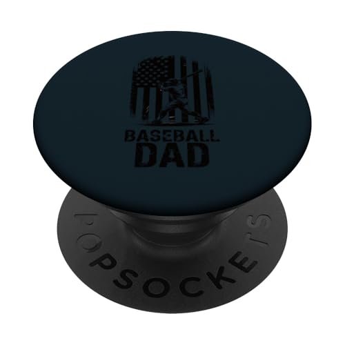 Proud Baseball Dad | Game Day Sports-Loving Coach Vathers PopSockets Klebender PopGrip von Dad Fuel Apparel.USA