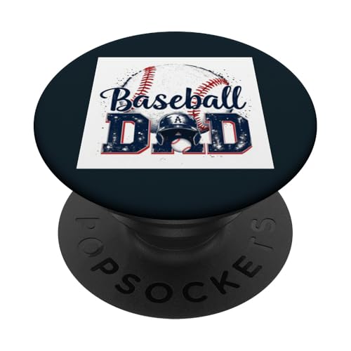 Proud Baseball Dad | Game Day Sports-Loving Coach Vathers PopSockets Klebender PopGrip von Dad Fuel Apparel.USA