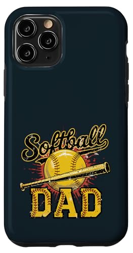 Stolzer Softball Dad | Game Day Sportliebende Trainer Väter Hülle für iPhone 11 Pro von Dad Fuel Apparel.USA