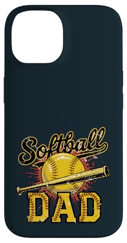 Stolzer Softball Dad | Game Day Sportliebende Trainer Väter Hülle für iPhone 14 von Dad Fuel Apparel.USA