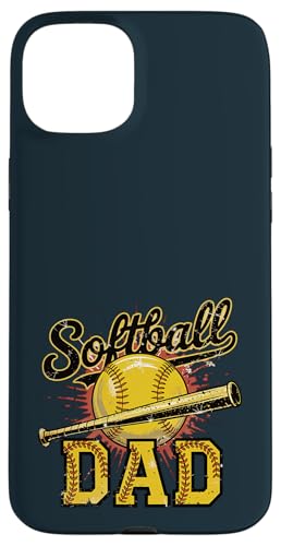 Stolzer Softball Dad | Game Day Sportliebende Trainer Väter Hülle für iPhone 15 Plus von Dad Fuel Apparel.USA