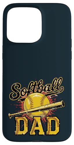 Stolzer Softball Dad | Game Day Sportliebende Trainer Väter Hülle für iPhone 15 Pro Max von Dad Fuel Apparel.USA
