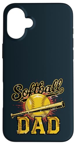 Stolzer Softball Dad | Game Day Sportliebende Trainer Väter Hülle für iPhone 16 Plus von Dad Fuel Apparel.USA