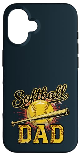 Stolzer Softball Dad | Game Day Sportliebende Trainer Väter Hülle für iPhone 16 von Dad Fuel Apparel.USA