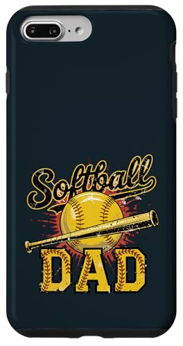 Stolzer Softball Dad | Game Day Sportliebende Trainer Väter Hülle für iPhone 7 Plus/8 Plus von Dad Fuel Apparel.USA