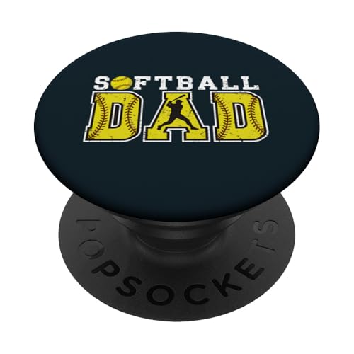 Stolzer Softball Dad | Game Day Sportliebende Trainer Väter PopSockets Klebender PopGrip Stolzer Softball Dad | Game Day Sportliebende Trainer Väter PopSockets Klebender PopGrip von Dad Fuel Apparel.USA