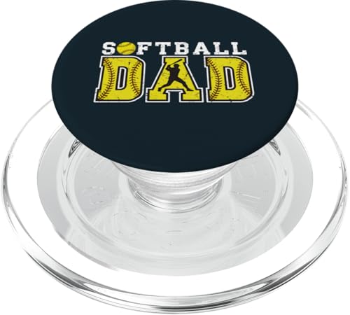 Stolzer Softball Dad | Game Day Sportliebende Trainer Väter PopSockets PopGrip für MagSafe von Dad Fuel Apparel.USA