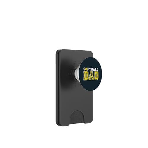 Stolzer Softball Dad | Game Day Sportliebende Trainer Väter PopSockets PopWallet für MagSafe von Dad Fuel Apparel.USA