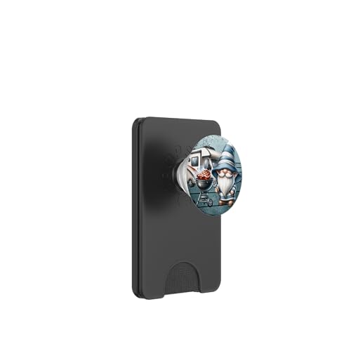 Camper Dad Grilling Gnome For Fathers Day Retro Camping PopSockets PopWallet für MagSafe Camper Dad Grilling Gnome For Fathers Day Retro Camping PopSockets PopWallet für MagSafe von Dad Grilling Gnome Camping Gifts For Steak Lovers
