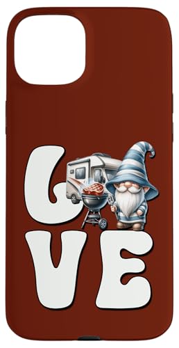 Camping Gnome Love Grilling Camper Graphic For Grill Dad Hülle für iPhone 15 Plus von Dad Grilling Gnome Camping Gifts For Steak Lovers