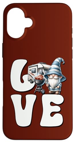 Camping Gnome Love Grilling Camper Graphic For Grill Dad Hülle für iPhone 16 Plus Camping Gnome Love Grilling Camper Graphic For Grill Dad Hülle für iPhone 16 Plus von Dad Grilling Gnome Camping Gifts For Steak Lovers