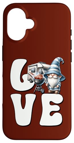 Camping Gnome Love Grilling Camper Graphic For Grill Dad Hülle für iPhone 16 Camping Gnome Love Grilling Camper Graphic For Grill Dad Hülle für iPhone 16 von Dad Grilling Gnome Camping Gifts For Steak Lovers