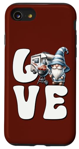 Camping Gnome Love Grilling Camper Graphic For Grill Dad Hülle für iPhone SE (2020) / 7 / 8 von Dad Grilling Gnome Camping Gifts For Steak Lovers