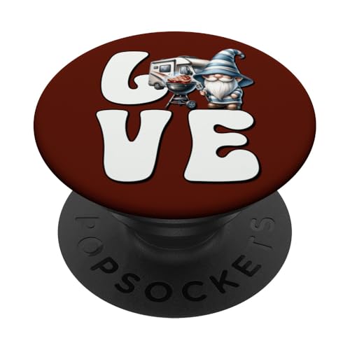Camping Gnome Love Grilling Camper Graphic For Grill Dad PopSockets Klebender PopGrip Camping Gnome Love Grilling Camper Graphic For Grill Dad PopSockets Klebender PopGrip von Dad Grilling Gnome Camping Gifts For Steak Lovers