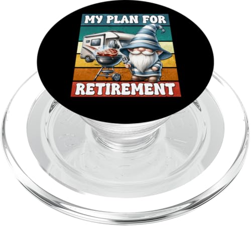 Camping Retirement Plan Gnome For Retired Men Camper Dad PopSockets PopGrip für MagSafe Camping Retirement Plan Gnome For Retired Men Camper Dad PopSockets PopGrip für MagSafe von Dad Grilling Gnome Camping Gifts For Steak Lovers