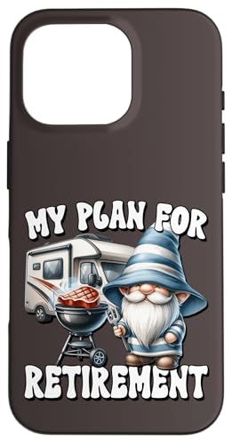 Retired Dad Gnome Retirement Plan Is Grilling And Camping Hülle für iPhone 16 Pro Retired Dad Gnome Retirement Plan Is Grilling And Camping Hülle für iPhone 16 Pro von Dad Grilling Gnome Camping Gifts For Steak Lovers