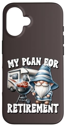 Retired Dad Gnome Retirement Plan Is Grilling And Camping Hülle für iPhone 16 Retired Dad Gnome Retirement Plan Is Grilling And Camping Hülle für iPhone 16 von Dad Grilling Gnome Camping Gifts For Steak Lovers