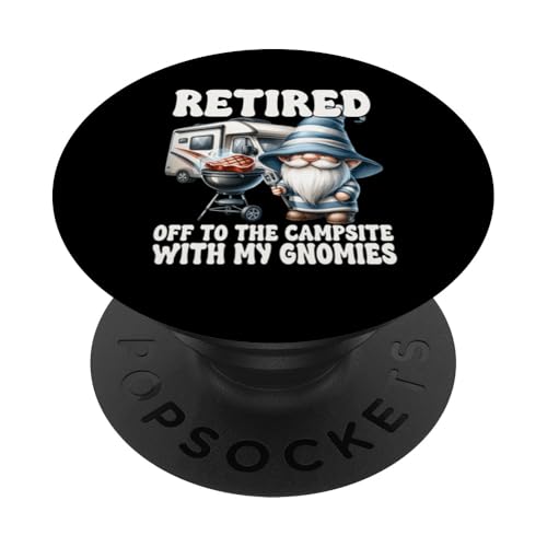 Retired Dad Grill Gnome For Campers Funny Camping Retirement PopSockets Klebender PopGrip Retired Dad Grill Gnome For Campers Funny Camping Retirement PopSockets Klebender PopGrip von Dad Grilling Gnome Camping Gifts For Steak Lovers