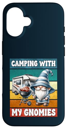 Retro Camper Dad Grilling Gnome For Men Funny Camping Saying Hülle für iPhone 16 Retro Camper Dad Grilling Gnome For Men Funny Camping Saying Hülle für iPhone 16 von Dad Grilling Gnome Camping Gifts For Steak Lovers