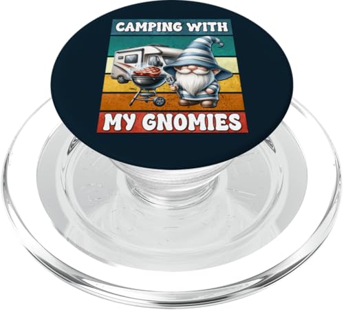 Retro Camper Dad Grilling Gnome For Men Funny Camping Saying PopSockets PopGrip für MagSafe Retro Camper Dad Grilling Gnome For Men Funny Camping Saying PopSockets PopGrip für MagSafe von Dad Grilling Gnome Camping Gifts For Steak Lovers
