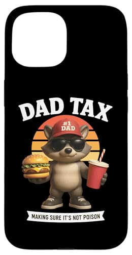 Dad Tax Lustiger Burger Waschbär Snack Inspector Grill Vater Hülle für iPhone 15 Dad Tax Lustiger Burger Waschbär Snack Inspector Grill Vater Hülle für iPhone 15 von Dad Humor Co.