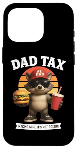 Dad Tax Lustiger Burger Waschbär Snack Inspector Grill Vater Hülle für iPhone 16 Pro Dad Tax Lustiger Burger Waschbär Snack Inspector Grill Vater Hülle für iPhone 16 Pro von Dad Humor Co.