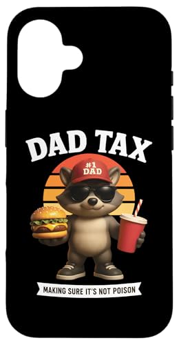 Dad Tax Lustiger Burger Waschbär Snack Inspector Grill Vater Hülle für iPhone 16 Dad Tax Lustiger Burger Waschbär Snack Inspector Grill Vater Hülle für iPhone 16 von Dad Humor Co.