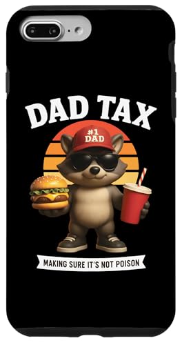 Dad Tax Lustiger Burger Waschbär Snack Inspector Grill Vater Hülle für iPhone 7 Plus/8 Plus Dad Tax Lustiger Burger Waschbär Snack Inspector Grill Vater Hülle für iPhone 7 Plus/8 Plus von Dad Humor Co.
