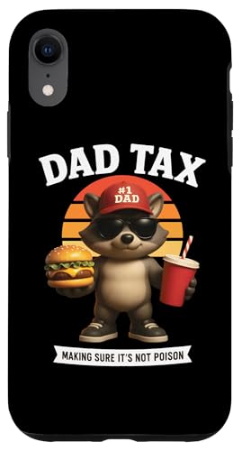 Dad Tax Lustiger Burger Waschbär Snack Inspector Grill Vater Hülle für iPhone XR Dad Tax Lustiger Burger Waschbär Snack Inspector Grill Vater Hülle für iPhone XR von Dad Humor Co.