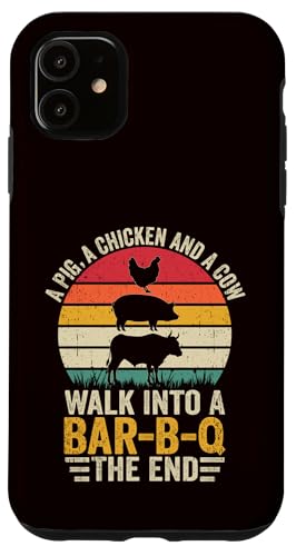 BBQ - A Pig A Chicken And A Cow Walk In A Bar B Q The End Hülle für iPhone 11 BBQ - A Pig A Chicken And A Cow Walk In A Bar B Q The End Hülle für iPhone 11 von Dad Jokes Barbecue Smoking Meats Design Outfit