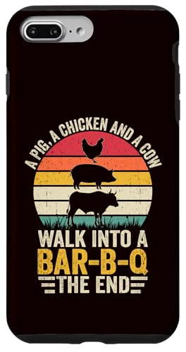 BBQ - A Pig A Chicken And A Cow Walk In A Bar B Q The End Hülle für iPhone 7 Plus/8 Plus BBQ - A Pig A Chicken And A Cow Walk In A Bar B Q The End Hülle für iPhone 7 Plus/8 Plus von Dad Jokes Barbecue Smoking Meats Design Outfit
