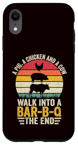 BBQ - A Pig A Chicken And A Cow Walk In A Bar B Q The End Hülle für iPhone XR BBQ - A Pig A Chicken And A Cow Walk In A Bar B Q The End Hülle für iPhone XR von Dad Jokes Barbecue Smoking Meats Design Outfit