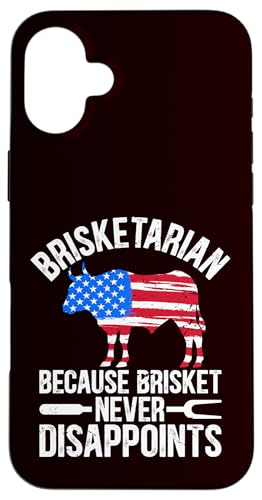 BBQ - Brisketarian Weil Brisket nie enttäuscht Hülle für iPhone 16 Plus BBQ - Brisketarian Weil Brisket nie enttäuscht Hülle für iPhone 16 Plus von Dad Jokes Barbecue Smoking Meats Design Outfit