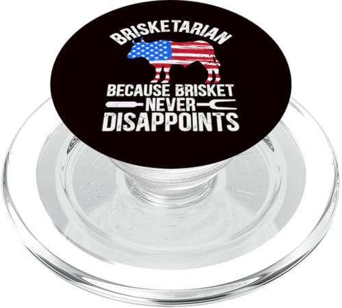 BBQ - Brisketarian Weil Brisket nie enttäuscht PopSockets PopGrip für MagSafe BBQ - Brisketarian Weil Brisket nie enttäuscht PopSockets PopGrip für MagSafe von Dad Jokes Barbecue Smoking Meats Design Outfit