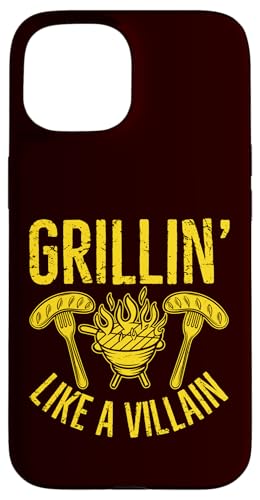 BBQ - Grillen wie ein Bösewicht Hülle für iPhone 15 von Dad Jokes Barbecue Smoking Meats Design Outfit