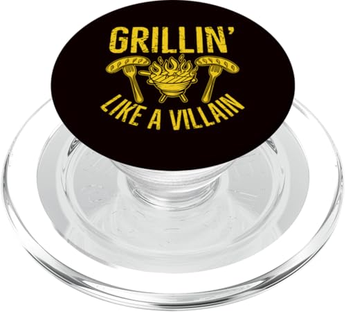BBQ - Grillen wie ein Bösewicht PopSockets PopGrip für MagSafe BBQ - Grillen wie ein Bösewicht PopSockets PopGrip für MagSafe von Dad Jokes Barbecue Smoking Meats Design Outfit