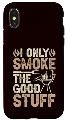 BBQ - Ich rauche nur die guten Sachen Hülle für iPhone X/XS BBQ - Ich rauche nur die guten Sachen Hülle für iPhone X/XS von Dad Jokes Barbecue Smoking Meats Design Outfit
