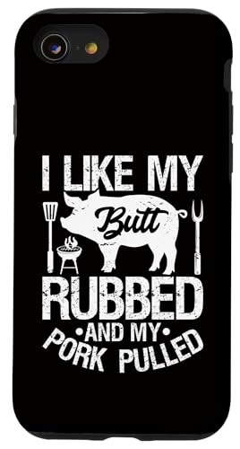 Dad Wokes Barbecue-Outfit mit geräuchertem Fleisch Hülle für iPhone SE (2020) / 7 / 8 von Dad Jokes Barbecue Smoking Meats Design Outfit