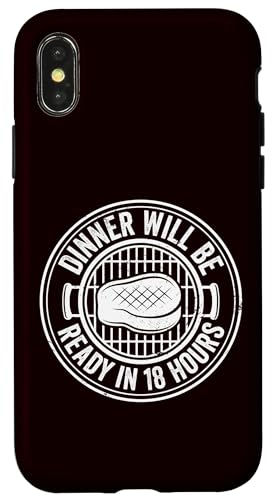 Grillen – das Abendessen ist in 18 Stunden fertig Hülle für iPhone X/XS Grillen – das Abendessen ist in 18 Stunden fertig Hülle für iPhone X/XS von Dad Jokes Barbecue Smoking Meats Design Outfit