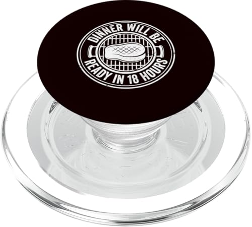 Grillen – das Abendessen ist in 18 Stunden fertig PopSockets PopGrip für MagSafe von Dad Jokes Barbecue Smoking Meats Design Outfit
