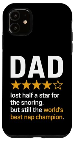 Dad Star Rating Lustiger Schnarch-Witz World's Best Nap Champion Hülle für iPhone 11 Dad Star Rating Lustiger Schnarch-Witz World's Best Nap Champion Hülle für iPhone 11 von Dad Review Funny Fathers Rated by NLTS