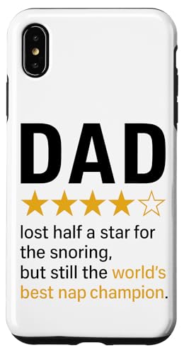 Dad Star Rating Lustiger Schnarch-Witz World's Best Nap Champion Hülle für iPhone XS Max Dad Star Rating Lustiger Schnarch-Witz World's Best Nap Champion Hülle für iPhone XS Max von Dad Review Funny Fathers Rated by NLTS