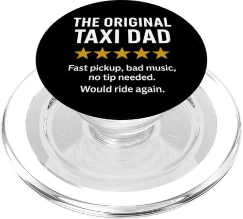 Das originale lustige Taxi Dad Meme PopSockets PopGrip für MagSafe Das originale lustige Taxi Dad Meme PopSockets PopGrip für MagSafe von Dad Review Funny Fathers Rated by NLTS
