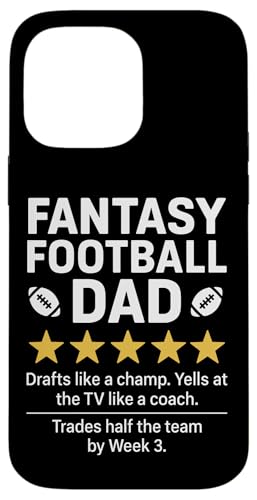 Fantasy Football Dad Five Review, mit 5 Sternen, humorvolles Design Hülle für iPhone 14 Pro Max Fantasy Football Dad Five Review, mit 5 Sternen, humorvolles Design Hülle für iPhone 14 Pro Max von Dad Review Funny Fathers Rated by NLTS