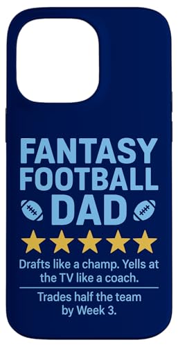 Fantasy Football Dad Five Review, mit 5 Sternen, humorvolles Design Hülle für iPhone 14 Pro Max Fantasy Football Dad Five Review, mit 5 Sternen, humorvolles Design Hülle für iPhone 14 Pro Max von Dad Review Funny Fathers Rated by NLTS