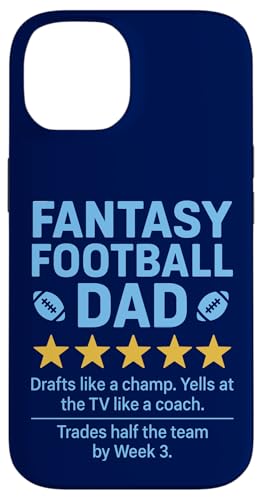 Fantasy Football Dad Five Review, mit 5 Sternen, humorvolles Design Hülle für iPhone 14 Fantasy Football Dad Five Review, mit 5 Sternen, humorvolles Design Hülle für iPhone 14 von Dad Review Funny Fathers Rated by NLTS