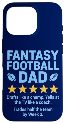 Fantasy Football Dad Five Review, mit 5 Sternen, humorvolles Design Hülle für iPhone 16 Pro Fantasy Football Dad Five Review, mit 5 Sternen, humorvolles Design Hülle für iPhone 16 Pro von Dad Review Funny Fathers Rated by NLTS