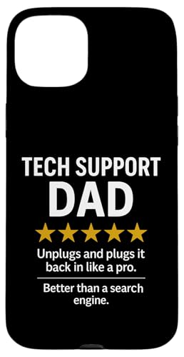 Fünf-Sterne-Meme von Tech Support Dad Hülle für iPhone 15 Plus Fünf-Sterne-Meme von Tech Support Dad Hülle für iPhone 15 Plus von Dad Review Funny Fathers Rated by NLTS