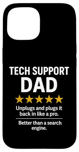 Fünf-Sterne-Meme von Tech Support Dad Hülle für iPhone 15 Fünf-Sterne-Meme von Tech Support Dad Hülle für iPhone 15 von Dad Review Funny Fathers Rated by NLTS