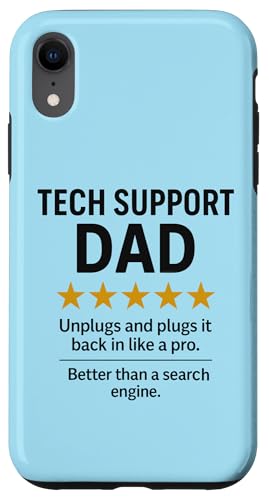 Fünf-Sterne-Meme von Tech Support Dad Hülle für iPhone XR Fünf-Sterne-Meme von Tech Support Dad Hülle für iPhone XR von Dad Review Funny Fathers Rated by NLTS